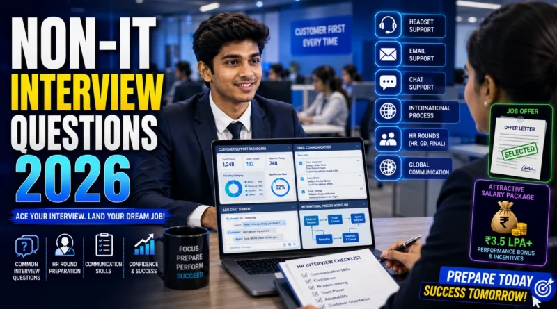 Top Non-IT Interview Questions and Answers for Freshers