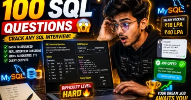 Top 100 SQL Interview Questions and Answers for Freshers