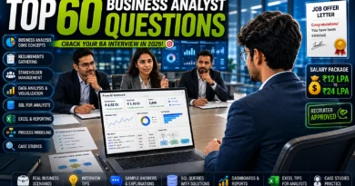Top 60 Business Analyst Interview Questions and Answers for Freshers